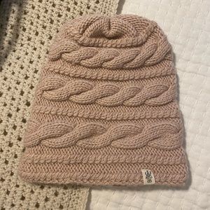 Nirvanna Designs 100% Merino wool Cable knit hat.